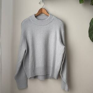 Ann Taylor Soft Silver Loose Turtleneck